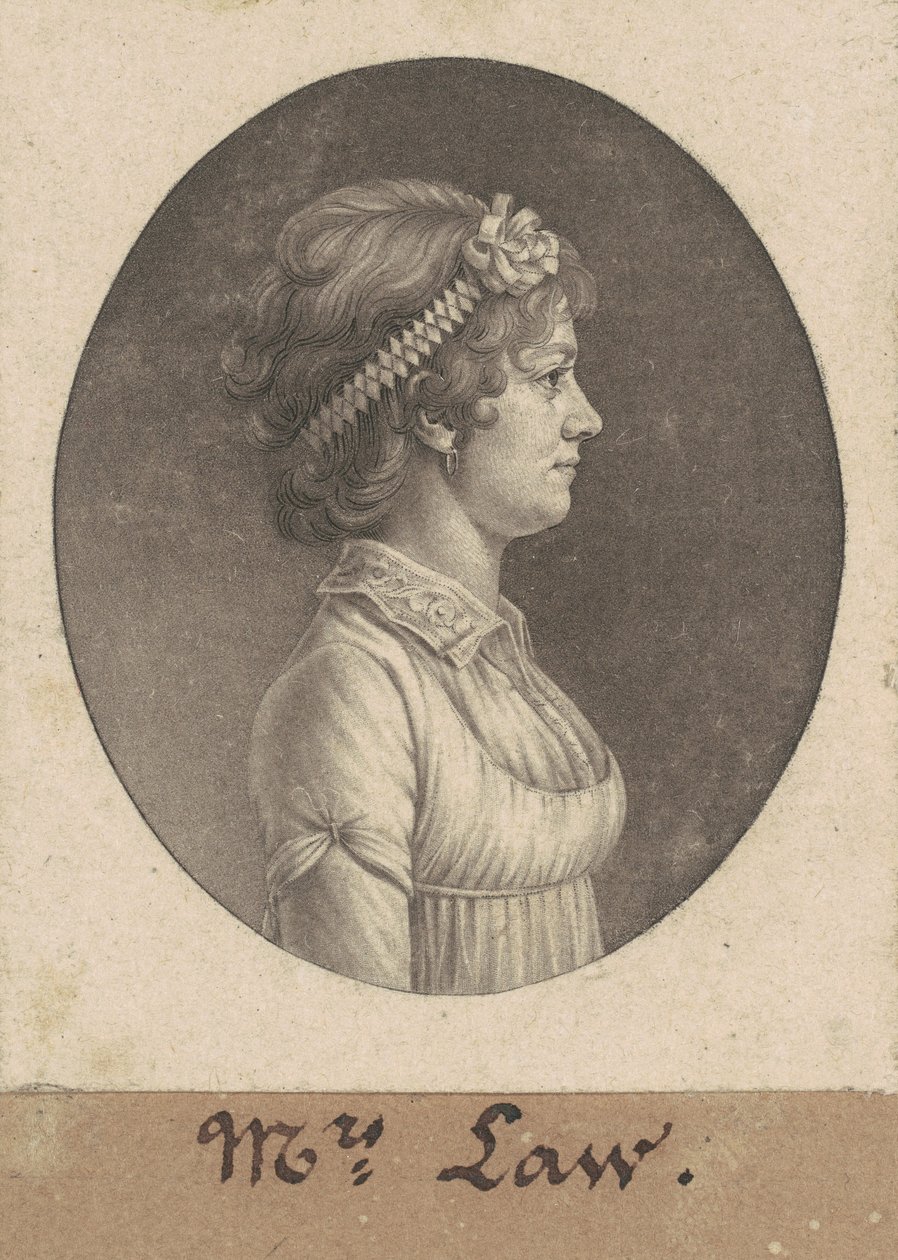 Zákon Elizabeth Parke Custis od Charles B. J. Févret de Saint Mémin