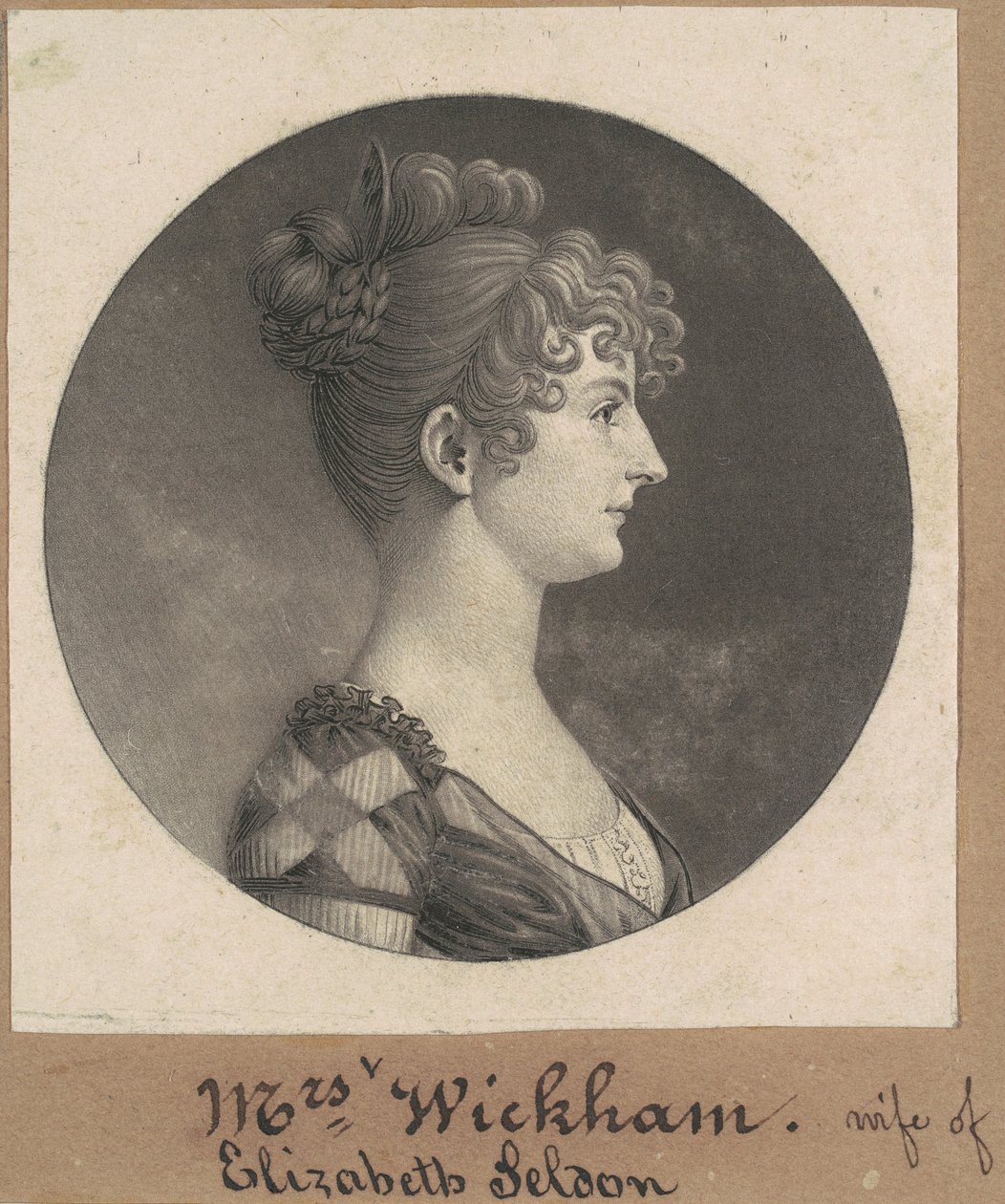 Elizabeth Selden McClurg Wickham od Charles B. J. Févret de Saint Mémin