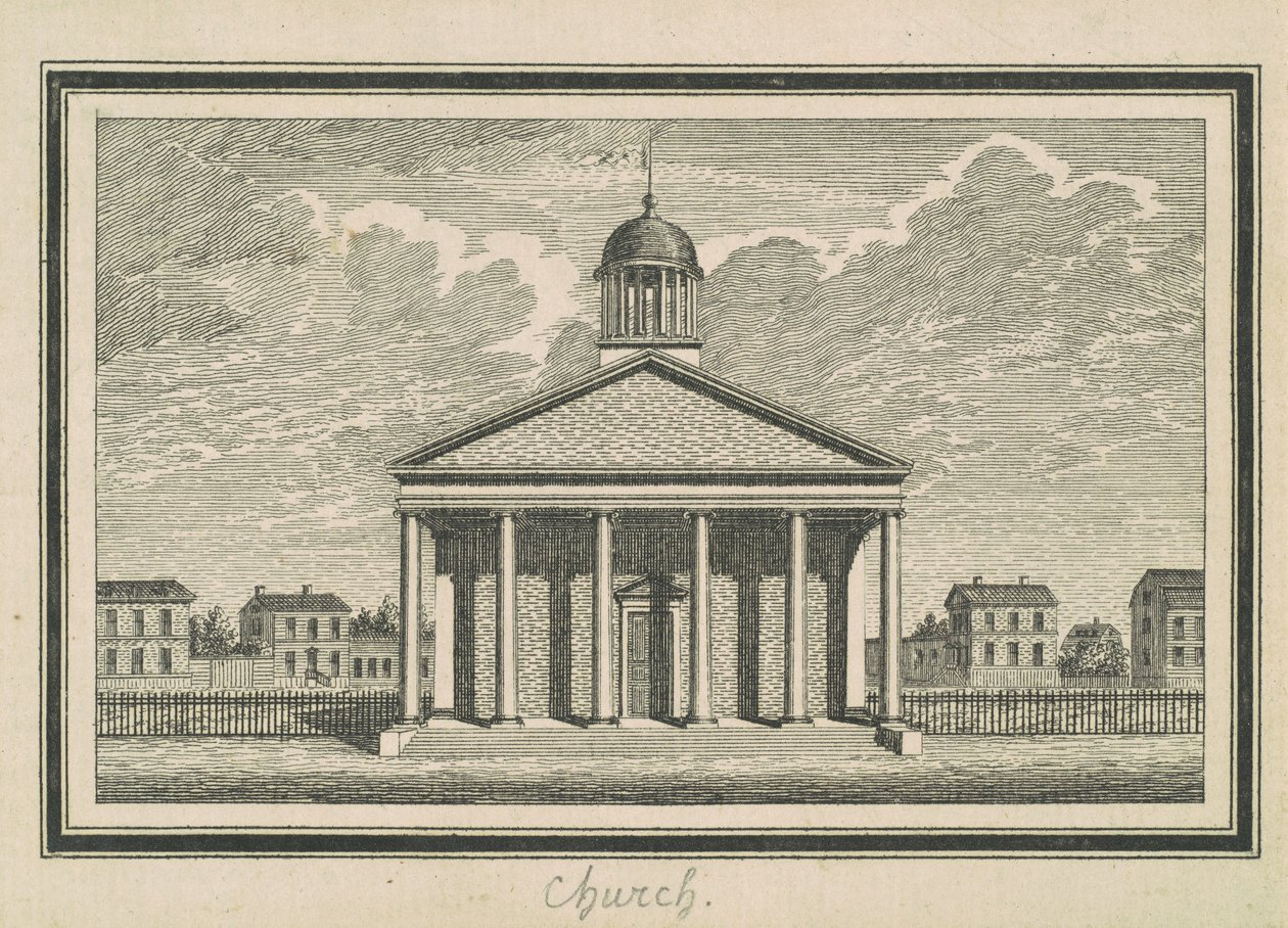 Esperanza, kostel od Charles B. J. Févret de Saint Mémin