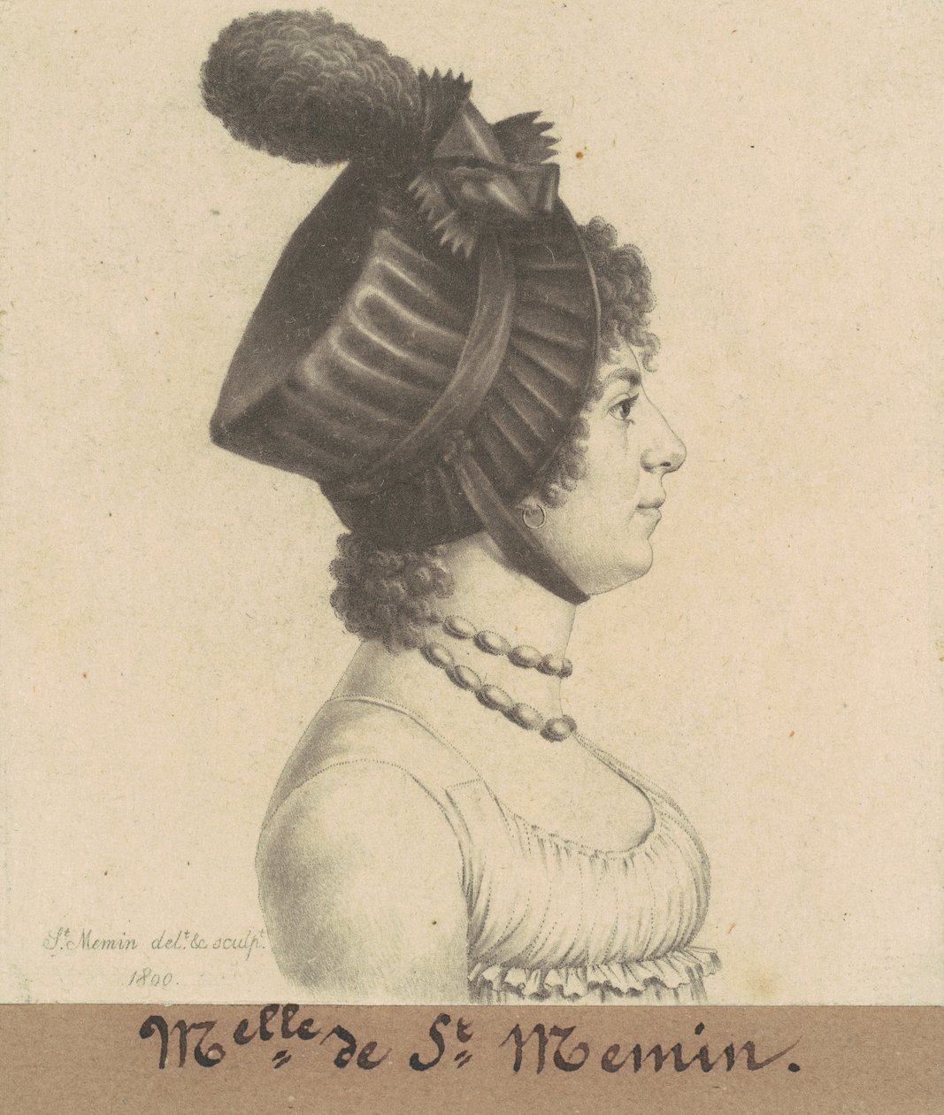 Étiennette-Charlotte-Adelaide Févret ze Saint-Mémin od Charles B. J. Févret de Saint Mémin
