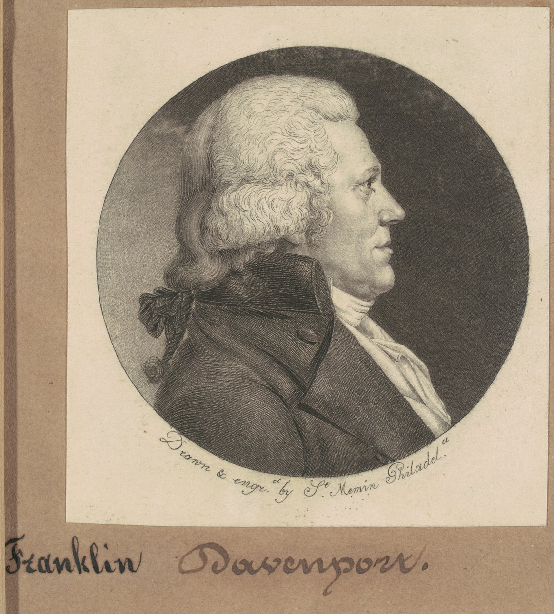 Franklin Davenport od Charles B. J. Févret de Saint Mémin