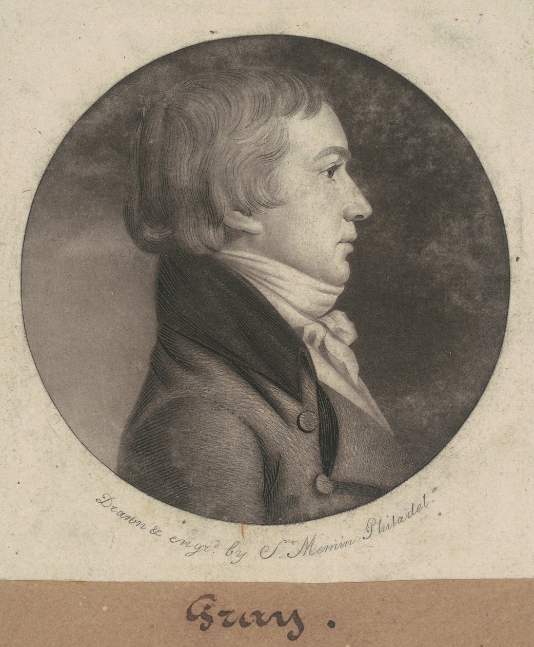 Šedá od Charles B. J. Févret de Saint Mémin