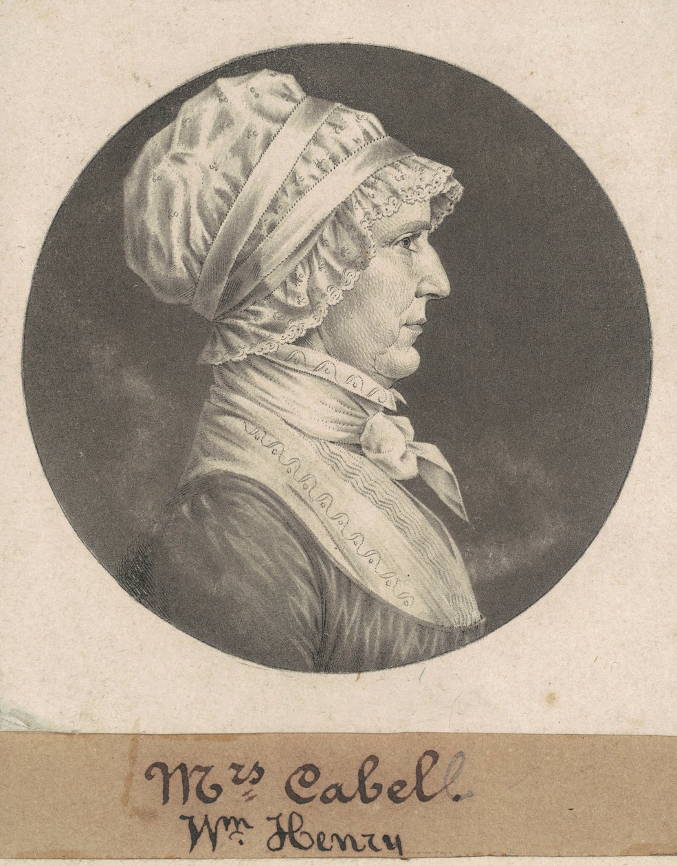 Hannah Carrington Cabell od Charles B. J. Févret de Saint Mémin