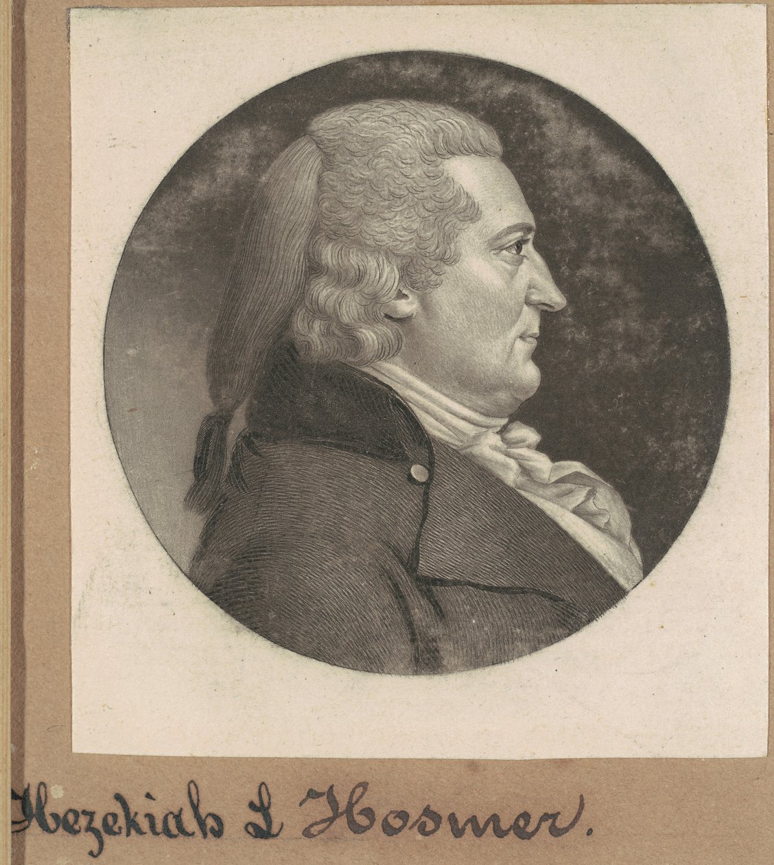 Ezechiáš lord Hosmer od Charles B. J. Févret de Saint Mémin