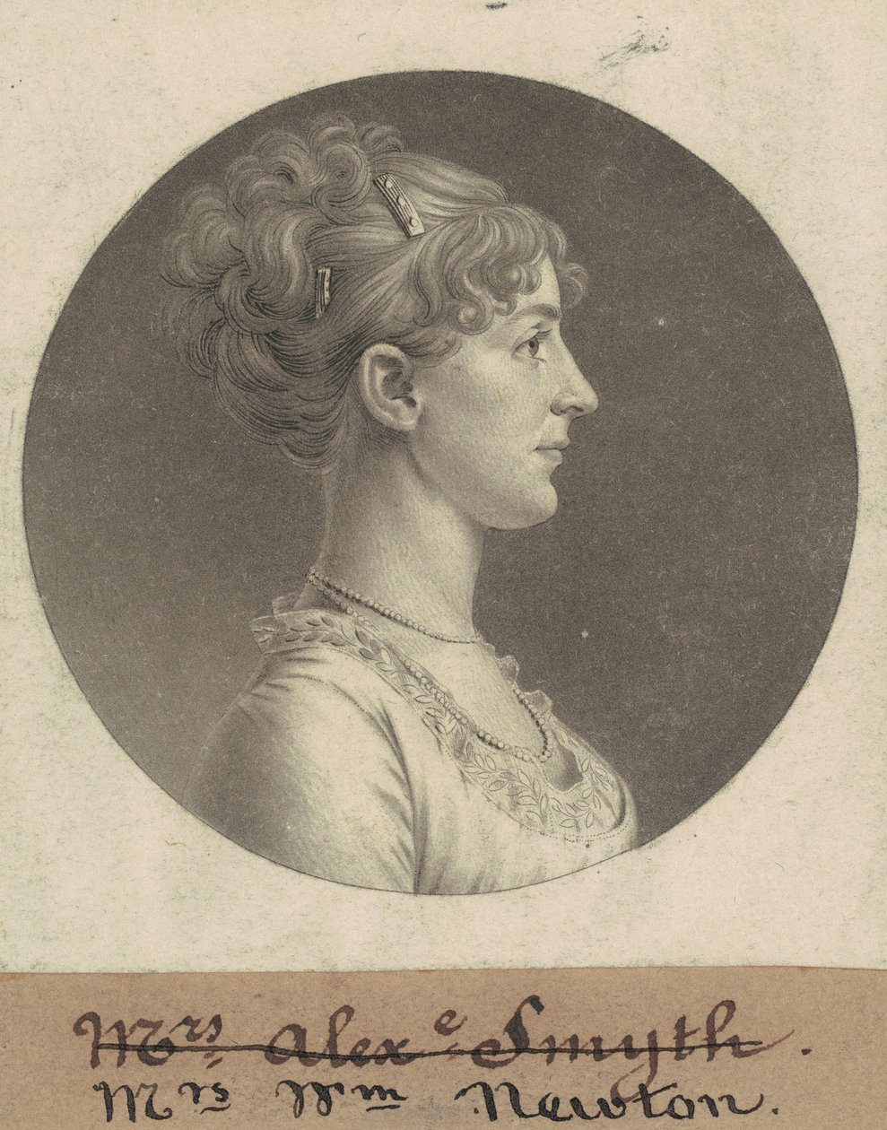 Jane Barr Stuart Newton od Charles B. J. Févret de Saint Mémin