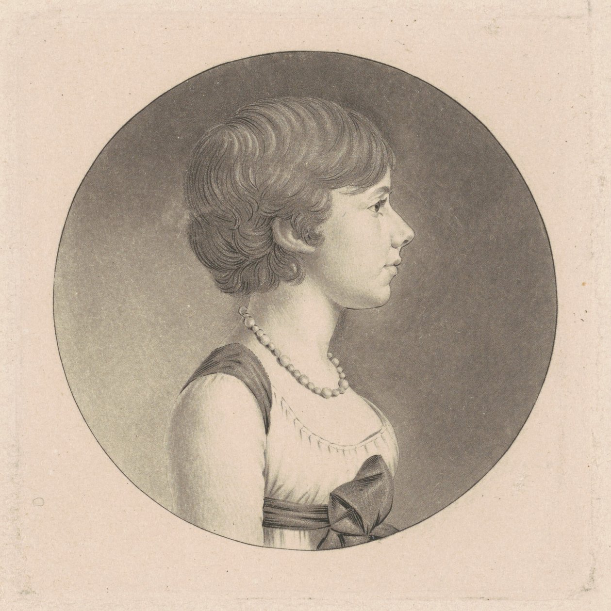 Louisa DuPonceauová od Charles B. J. Févret de Saint Mémin