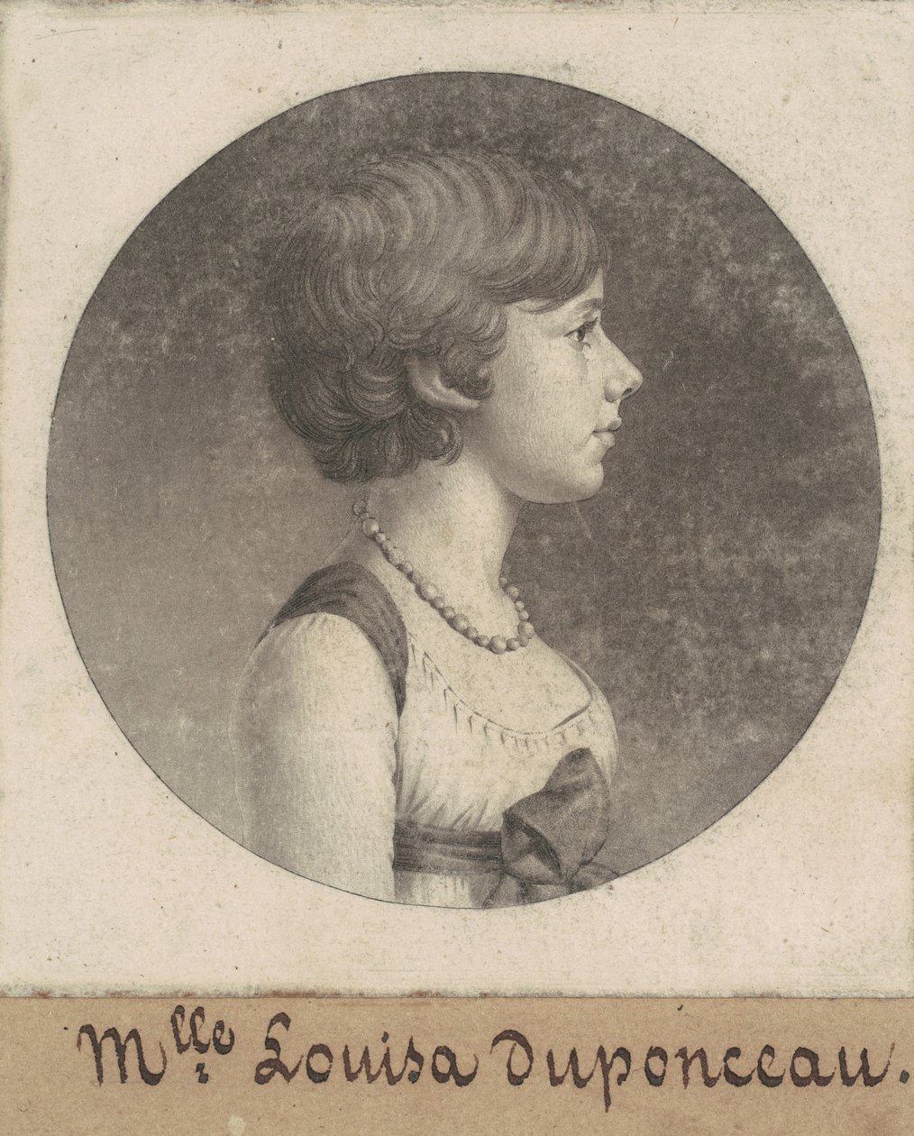 Louisa DuPonceauová od Charles B. J. Févret de Saint Mémin