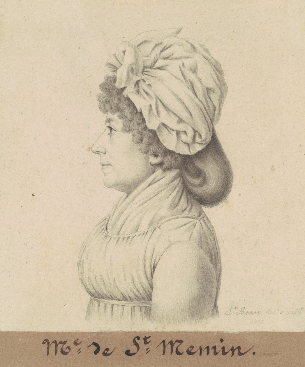 Marie-Victoire Févret ze Saint-Mémin od Charles B. J. Févret de Saint Mémin