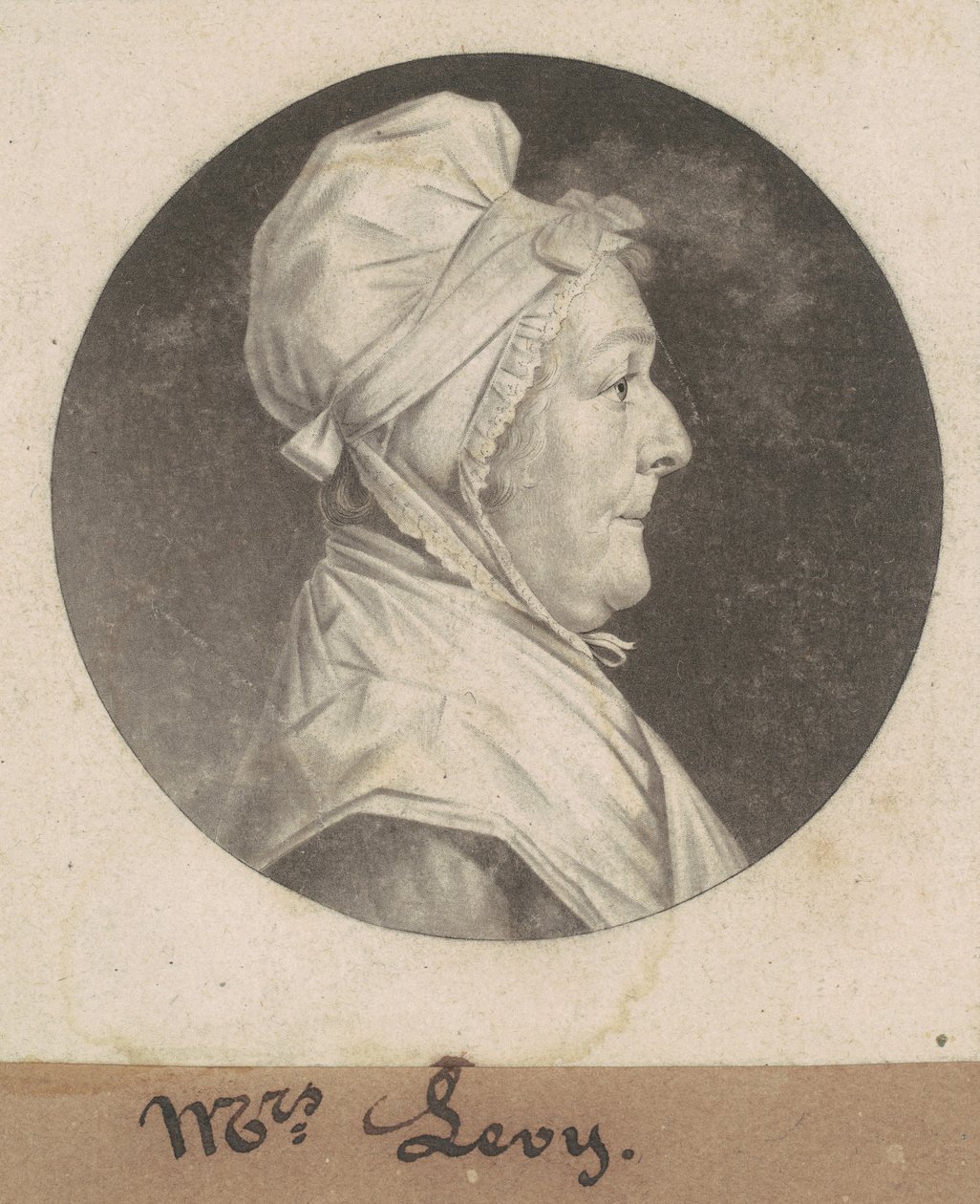 Martha Lampley Levyová od Charles B. J. Févret de Saint Mémin