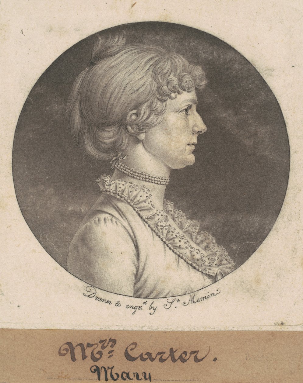 Mary Nelson Carter od Charles B. J. Févret de Saint Mémin
