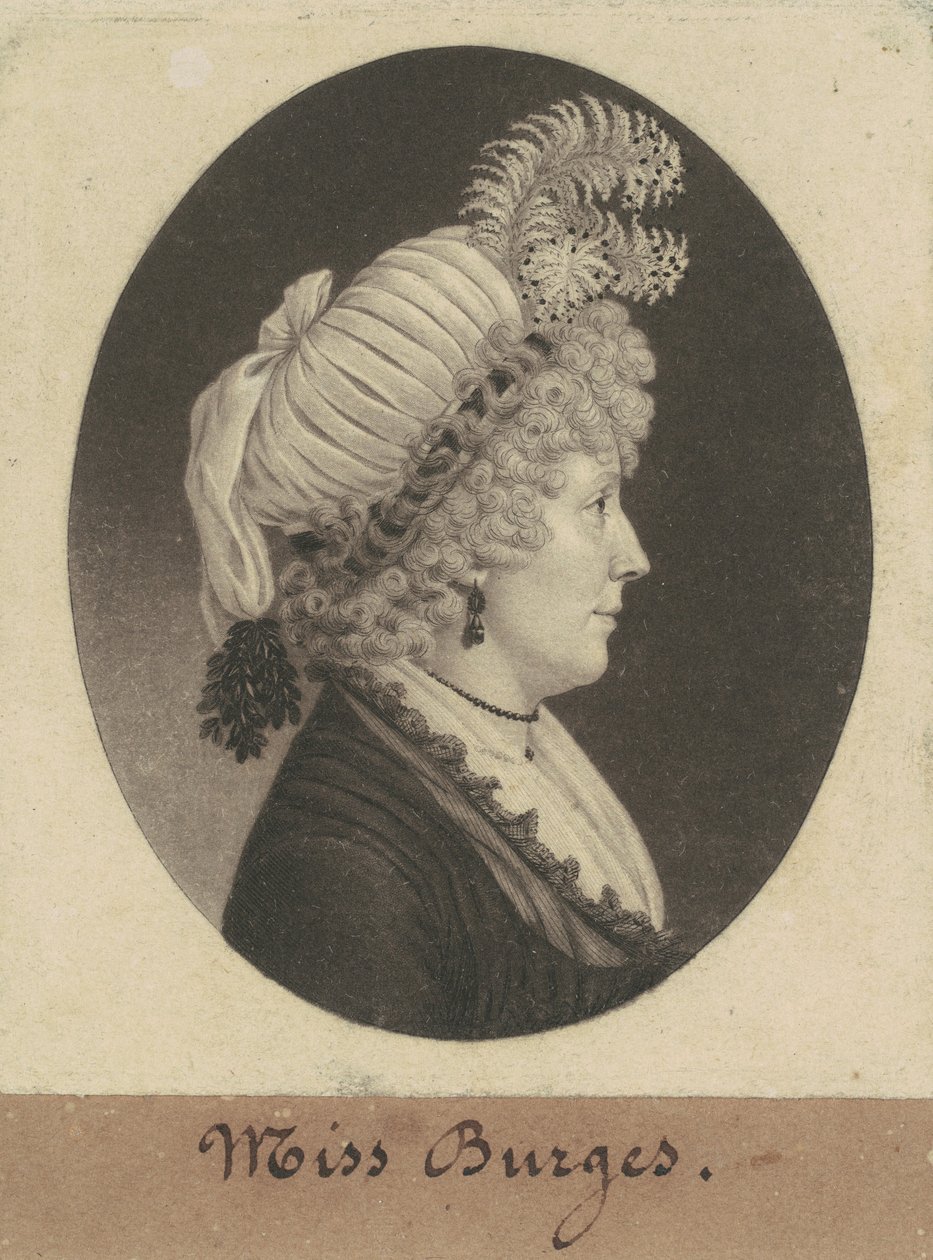 slečno Burgesová od Charles B. J. Févret de Saint Mémin