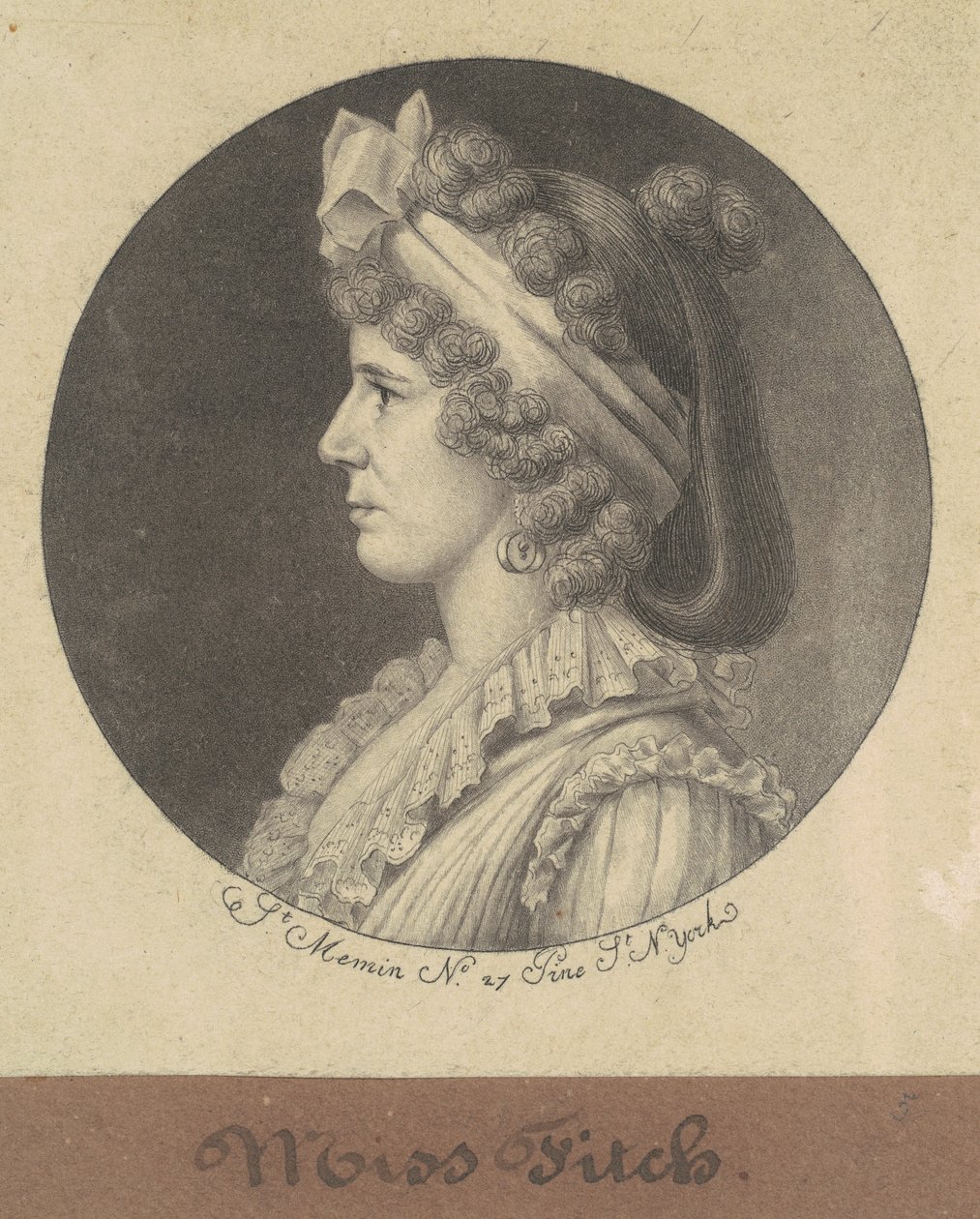 slečno Fitchová od Charles B. J. Févret de Saint Mémin