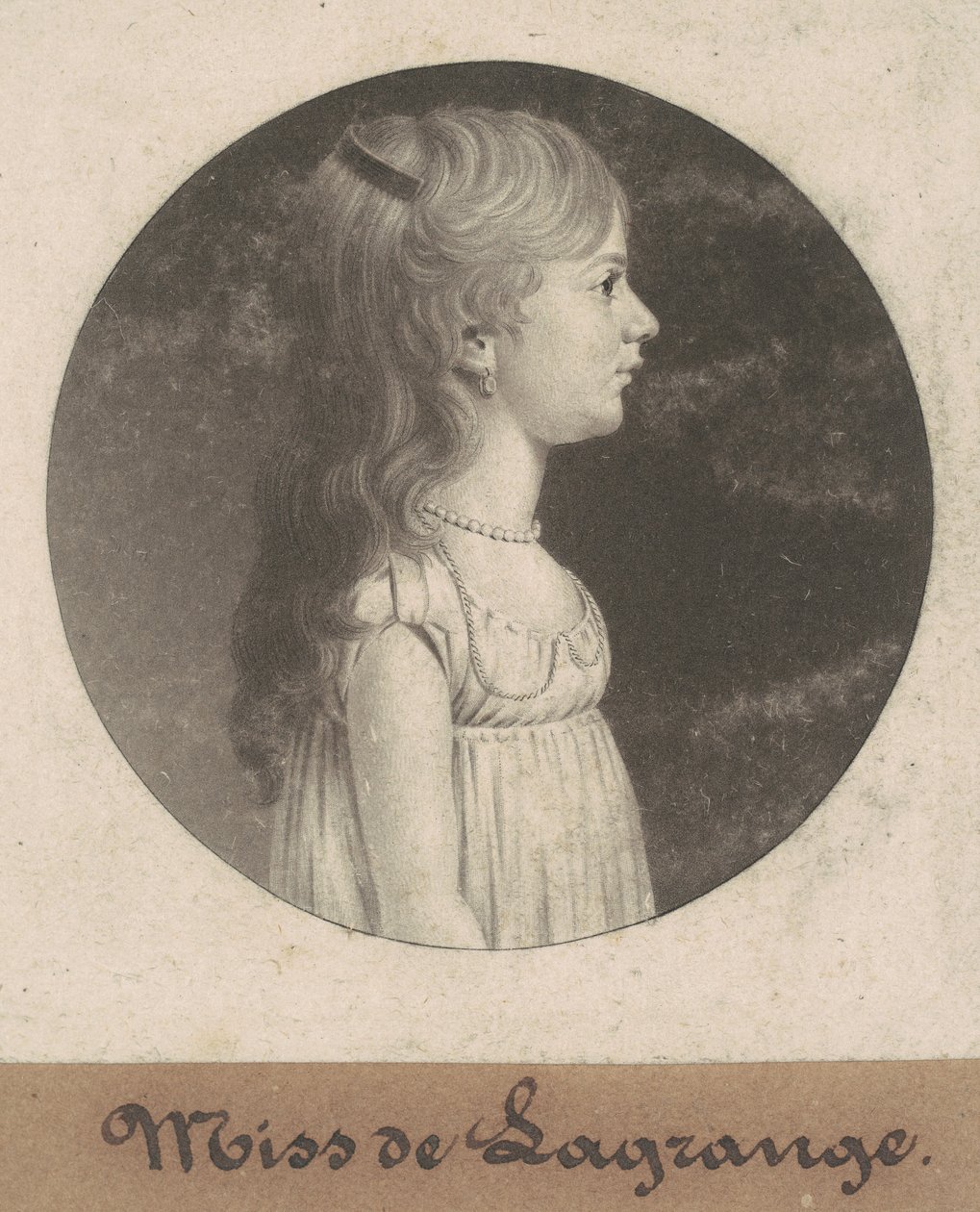 Slečno de la Grangeová od Charles B. J. Févret de Saint Mémin