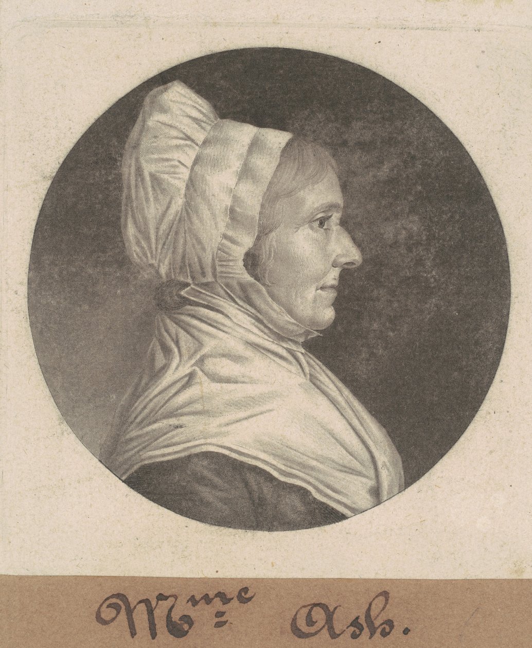paní Ashová od Charles B. J. Févret de Saint Mémin
