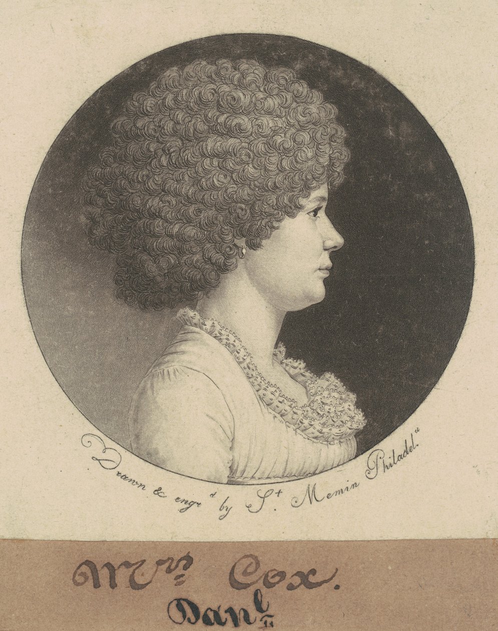 paní Coxová od Charles B. J. Févret de Saint Mémin
