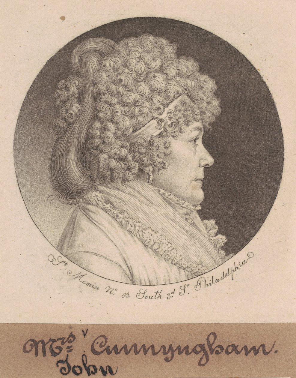 paní Cunnynghamová od Charles B. J. Févret de Saint Mémin