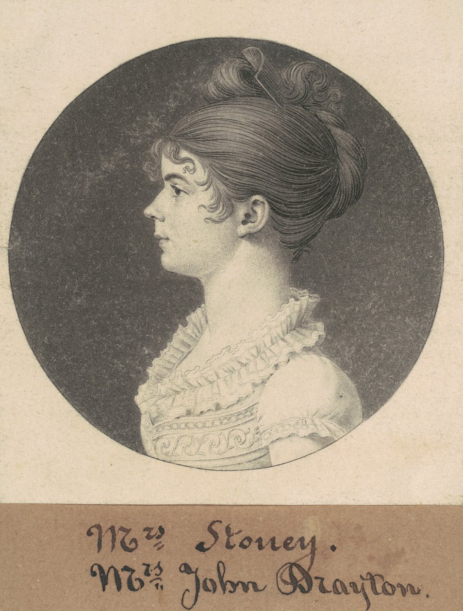 paní William Draytonová od Charles B. J. Févret de Saint Mémin
