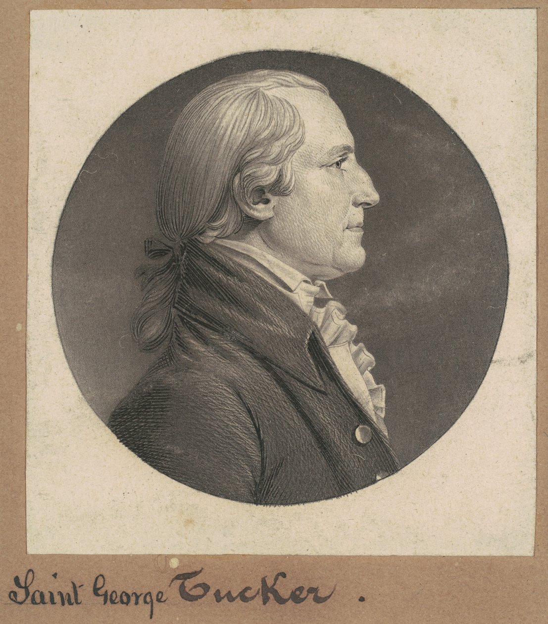 Svatý Jiří Tucker od Charles B. J. Févret de Saint Mémin