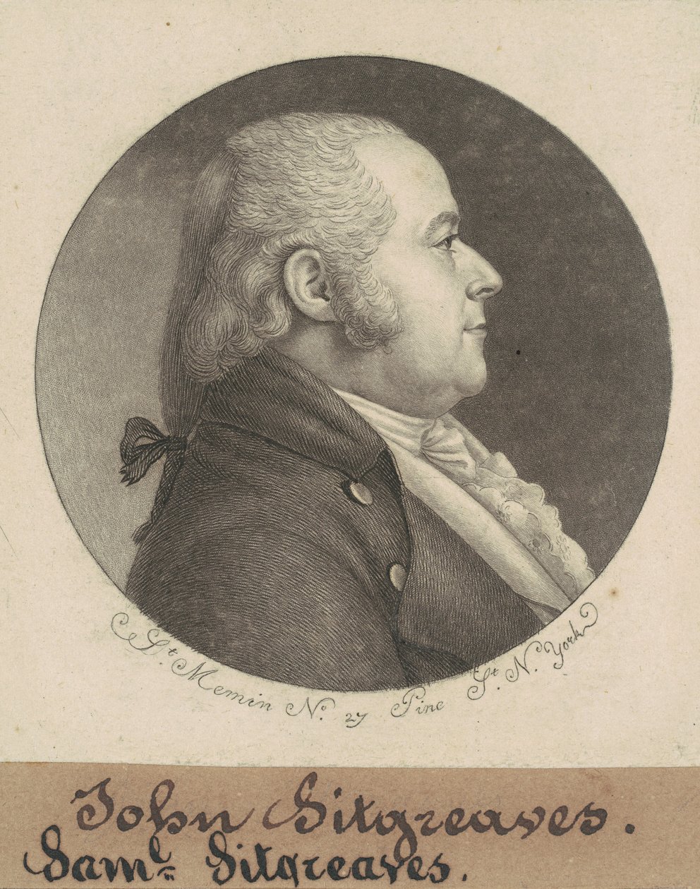 Samuel Sitgreaves od Charles B. J. Févret de Saint Mémin