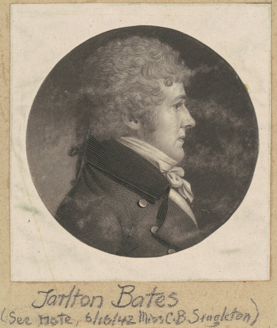 Tarlton Bates od Charles B. J. Févret de Saint Mémin