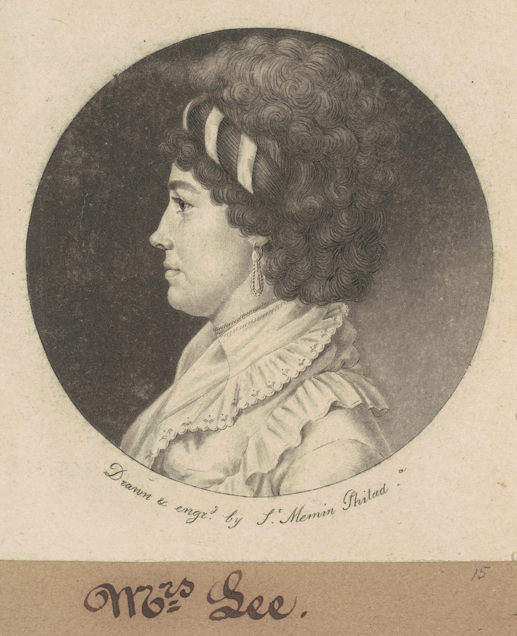 Temperance Hedge Lee od Charles B. J. Févret de Saint Mémin