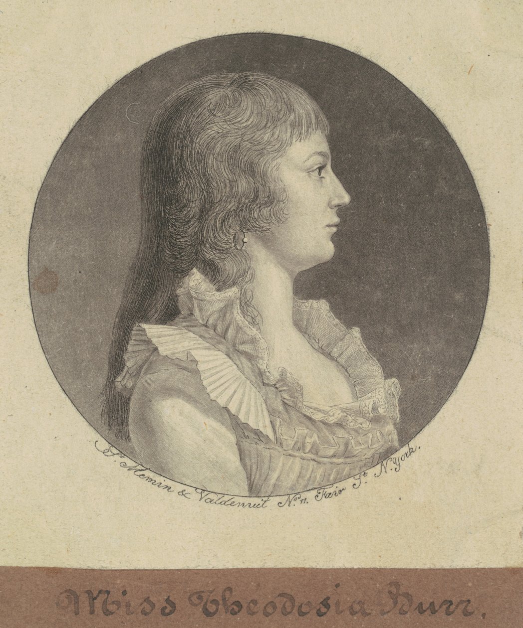 Theodosia Burr od Charles B. J. Févret de Saint Mémin