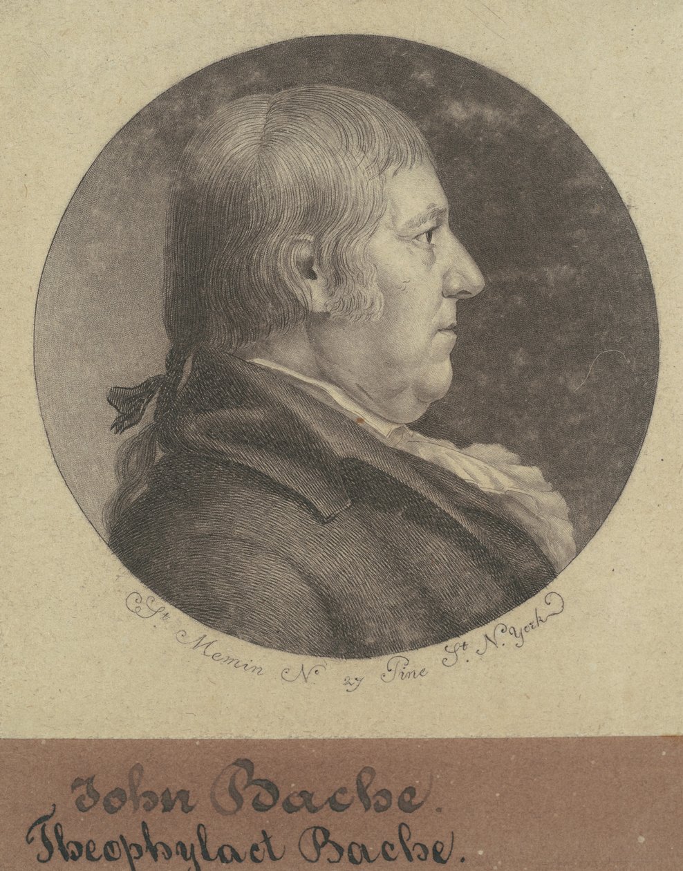Theophylact Bache od Charles B. J. Févret de Saint Mémin