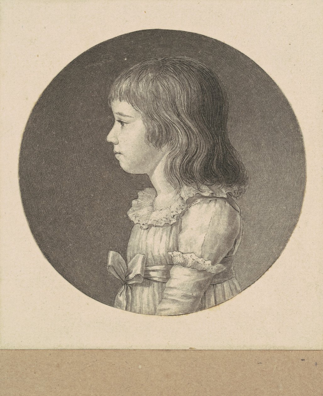 Neznámá dívka od Charles B. J. Févret de Saint Mémin