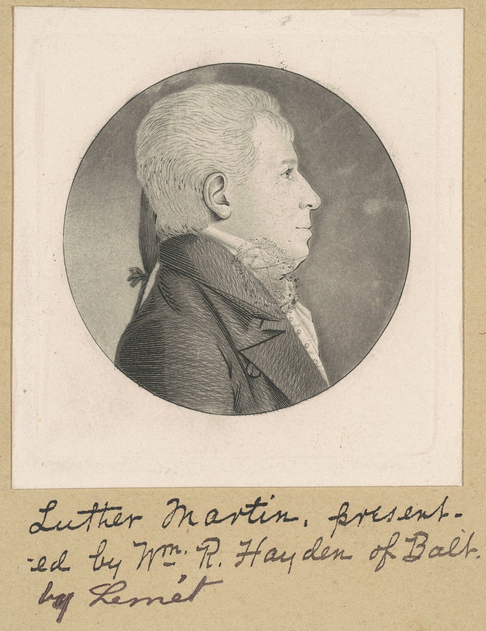 Neznámý muž od Charles B. J. Févret de Saint Mémin