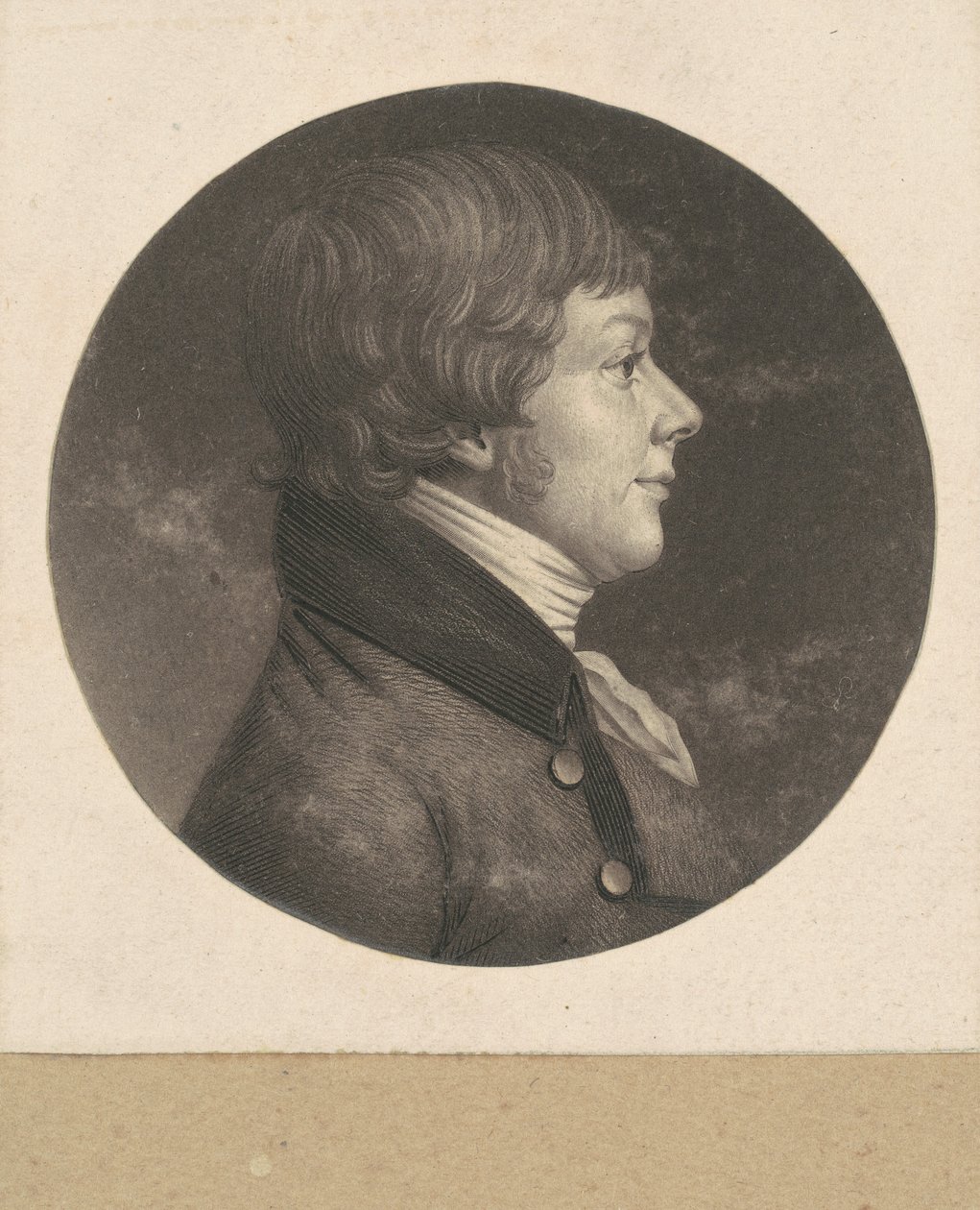 Neznámý muž od Charles B. J. Févret de Saint Mémin