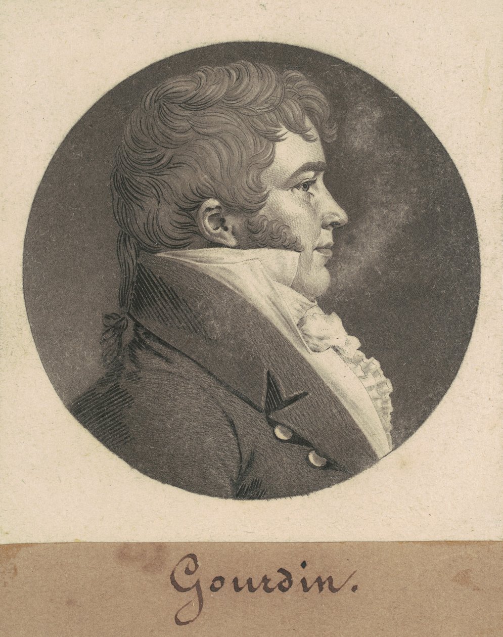 Neznámý muž od Charles B. J. Févret de Saint Mémin