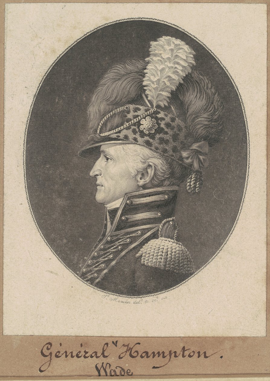 Wade Hampton od Charles B. J. Févret de Saint Mémin