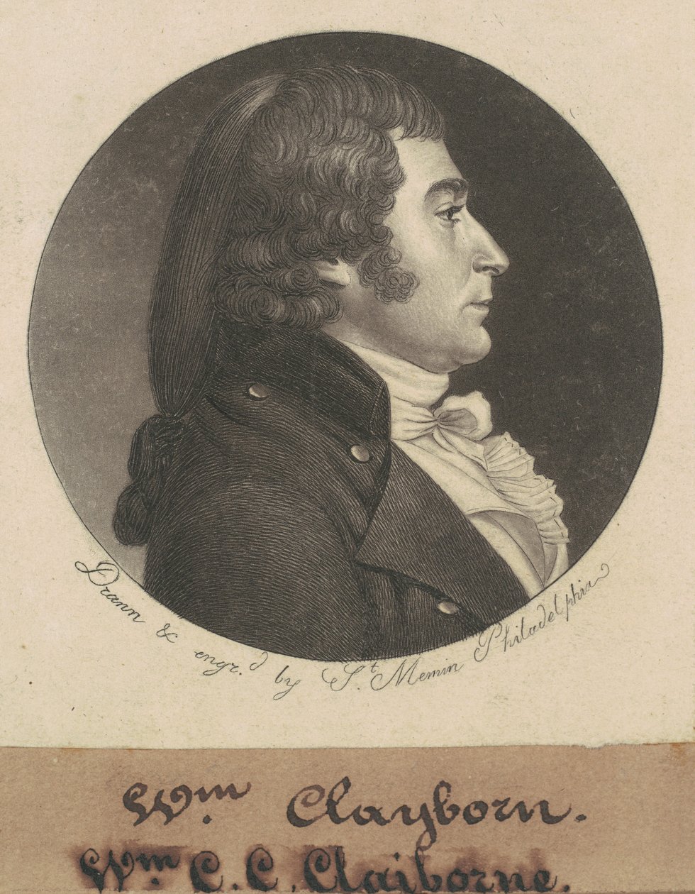 William Charles Cole Claiborne od Charles B. J. Févret de Saint Mémin