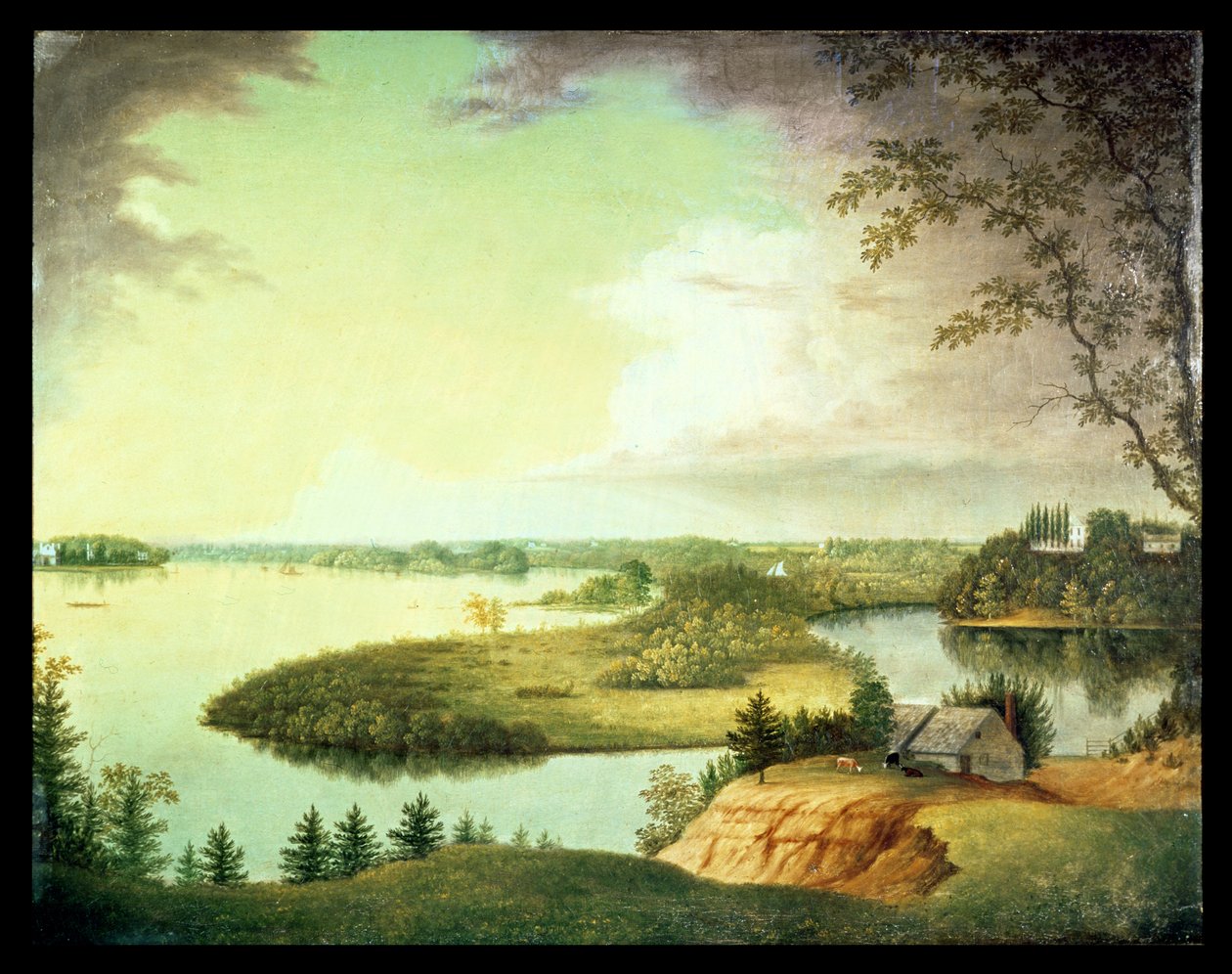 Delaware River, poblíž Bordentown, New Jersey od Charles B. Lawrence