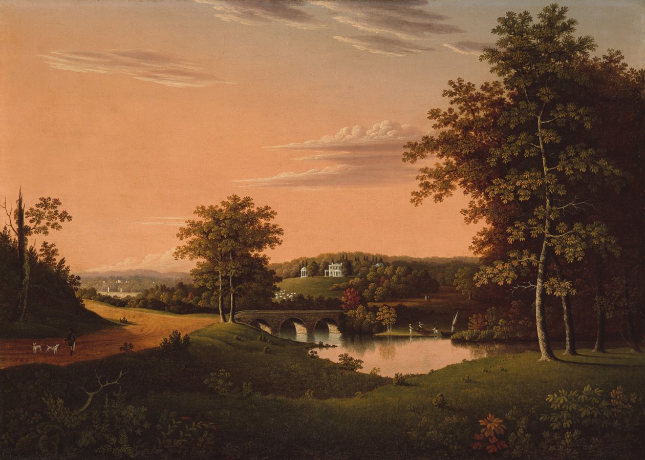Point Breeze, panství Josepha Napoleona Bonaparte v Bordentown, New Jersey od Charles B. Lawrence