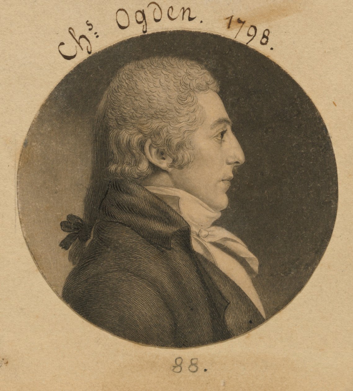 Abraham Ogden, Jr. od Charles Balthazar Julien Févret de Saint-Mémin
