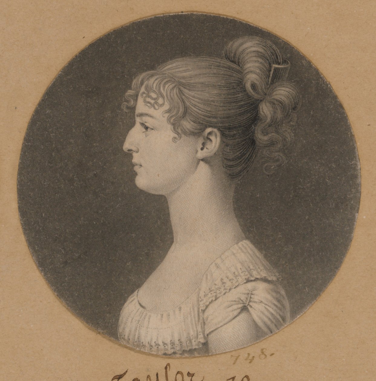 Caroline Lewis Barrett od Charles Balthazar Julien Févret de Saint-Mémin