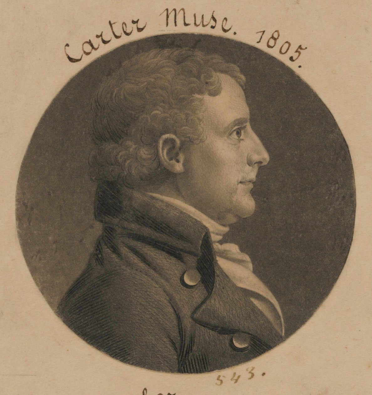 Edward Carter od Charles Balthazar Julien Févret de Saint-Mémin