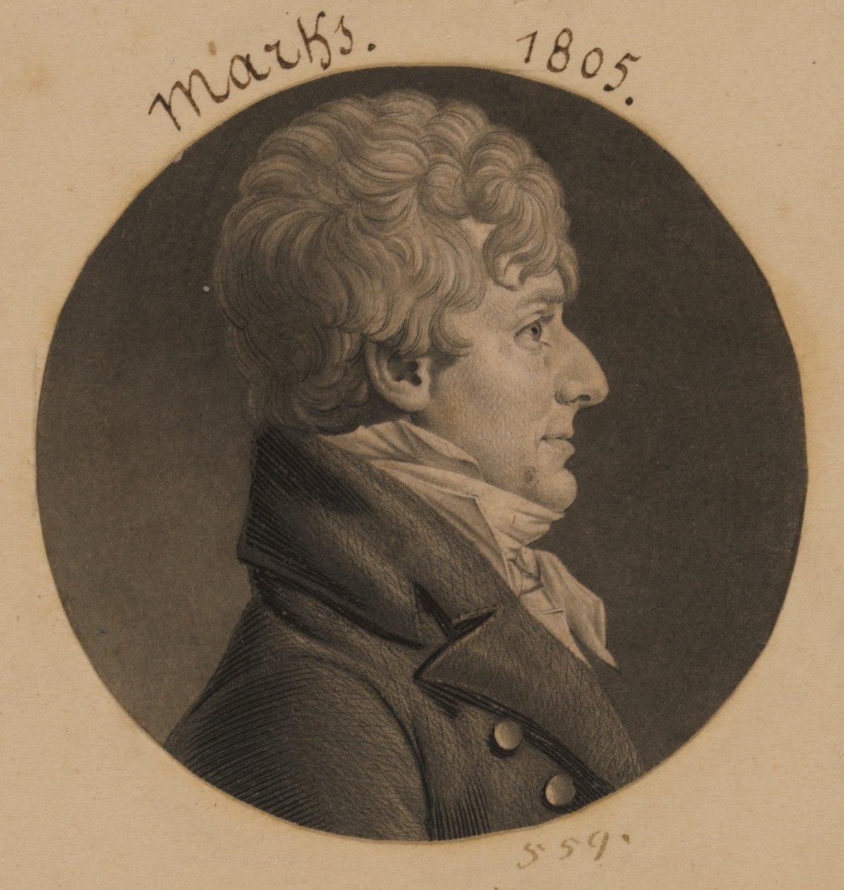 Hyman Marks od Charles Balthazar Julien Févret de Saint-Mémin