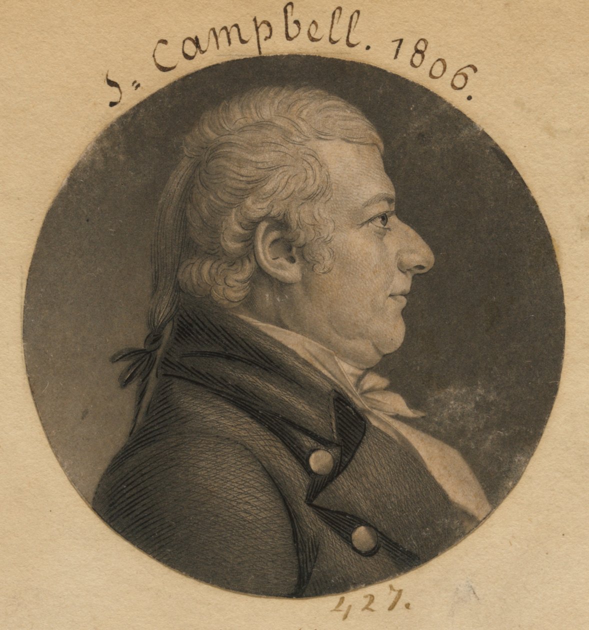 John Campbell od Charles Balthazar Julien Févret de Saint-Mémin