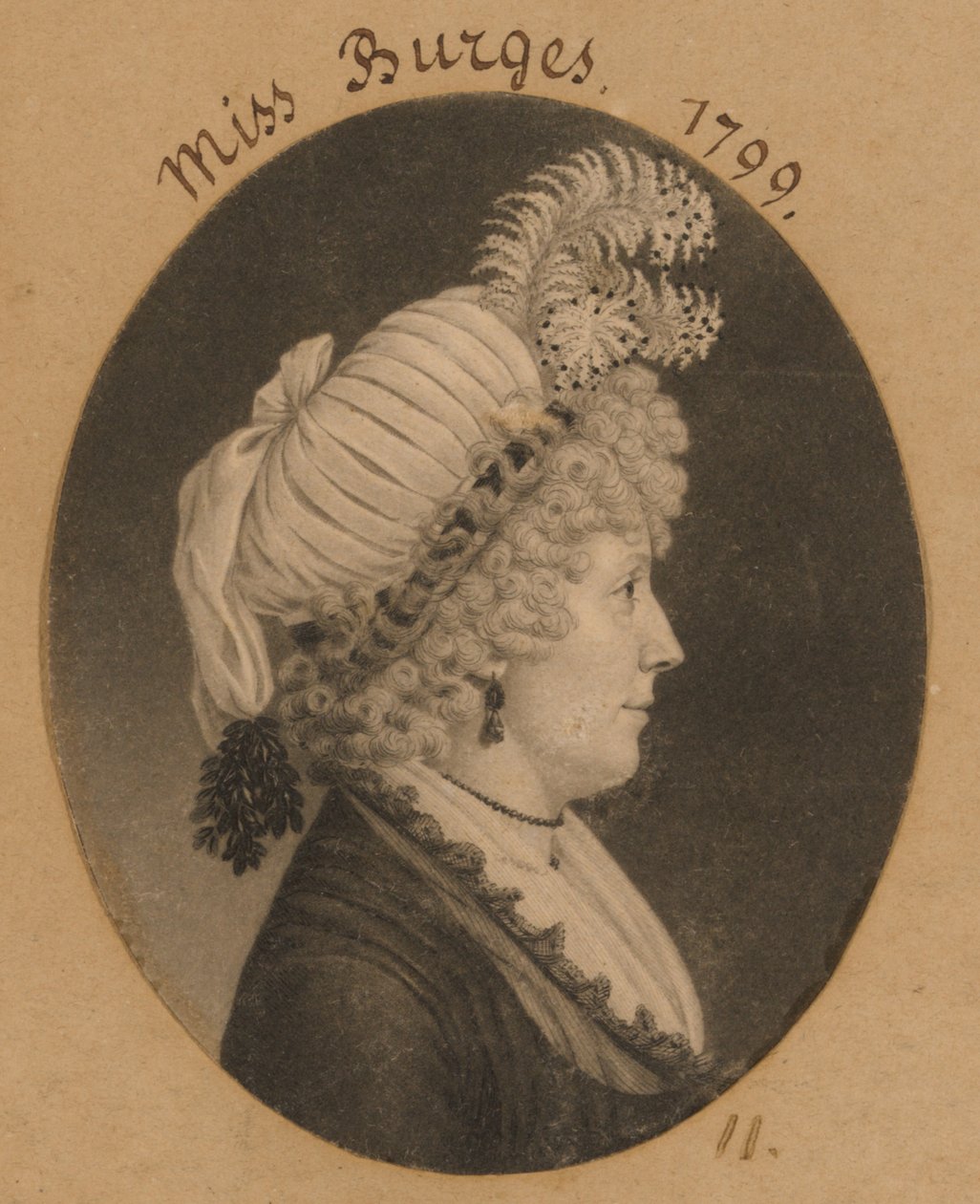 Miss Burges od Charles Balthazar Julien Févret de Saint-Mémin