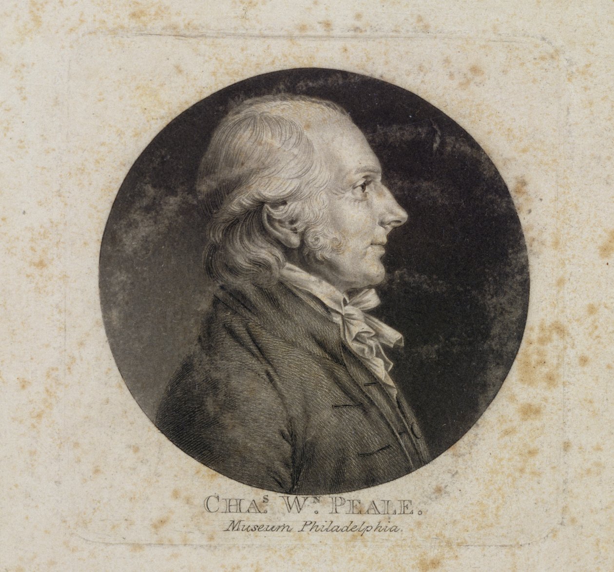 Portrét Charlese W. After od Charles Balthazar Julien Févret de Saint Mémin