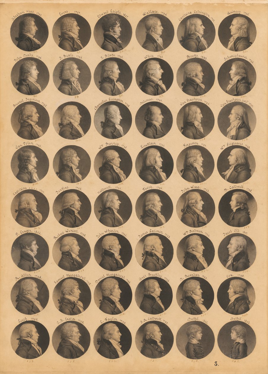 Saint-Mémin Folio 3 od Charles Balthazar Julien Févret de Saint-Mémin