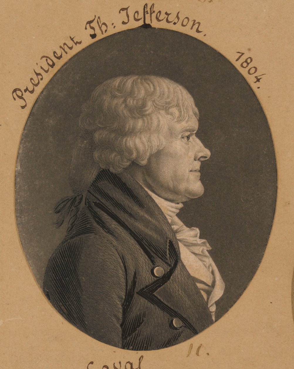 Thomas Jefferson od Charles Balthazar Julien Févret de Saint-Mémin