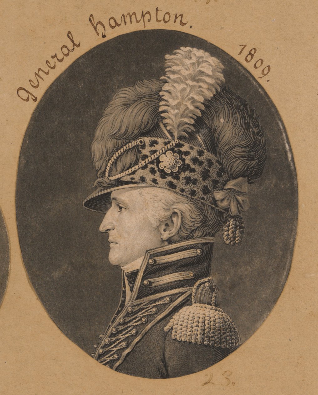 Wade Hampton od Charles Balthazar Julien Févret de Saint-Mémin