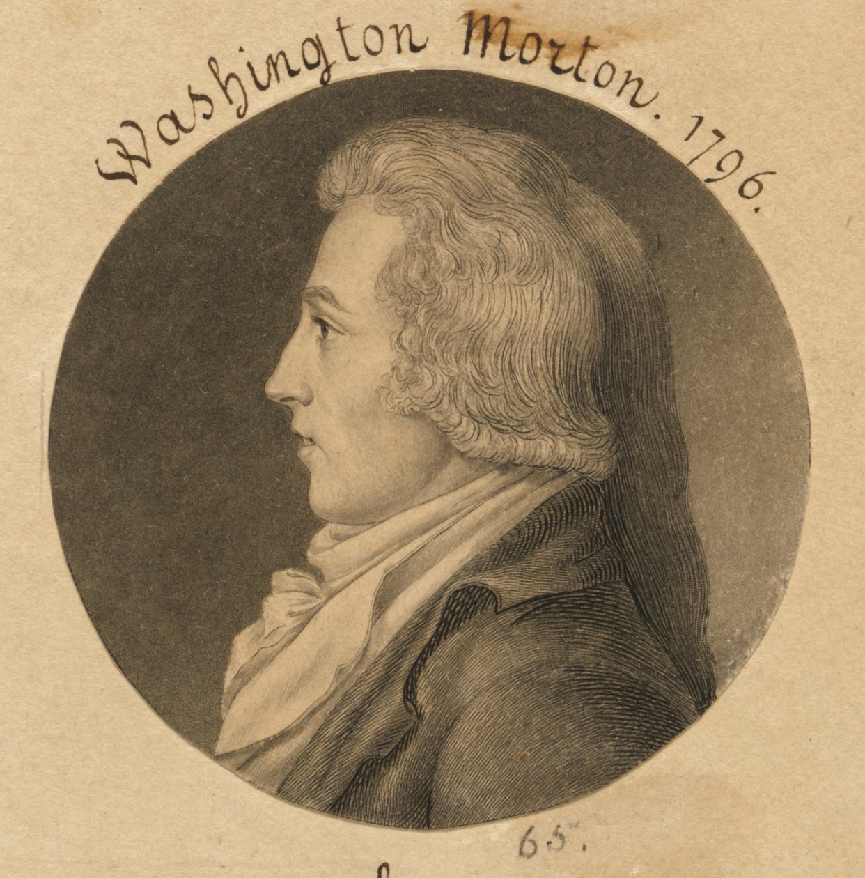 Washington Morton od Charles Balthazar Julien Févret de Saint-Mémin