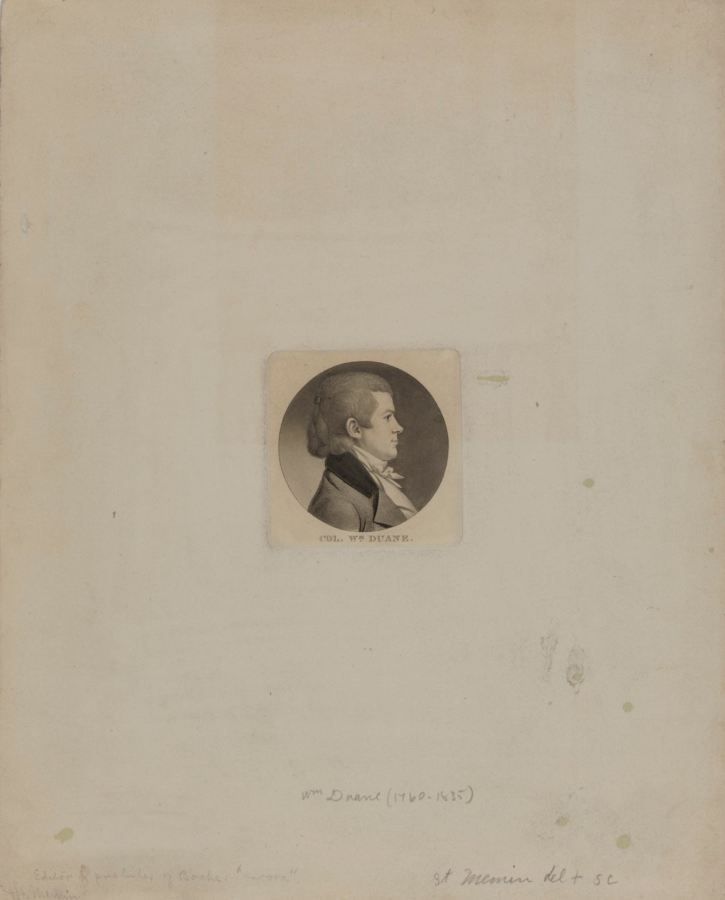Pplk. Wm. Duane od Charles Balthazar Julien Févret de Saint Mémin