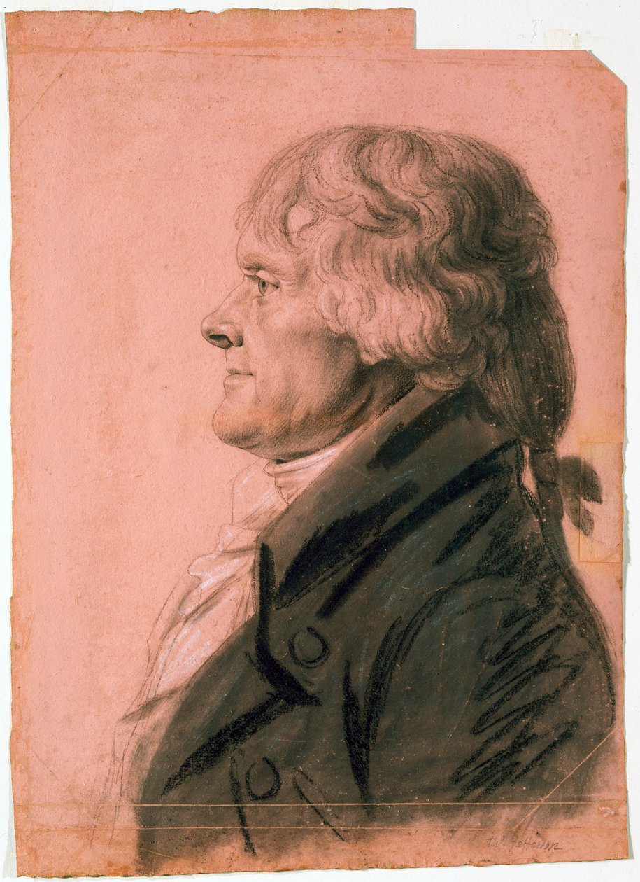 Portrét Thomase Jeffersona od Charles Balthazar Julien Févret de Saint Mémin
