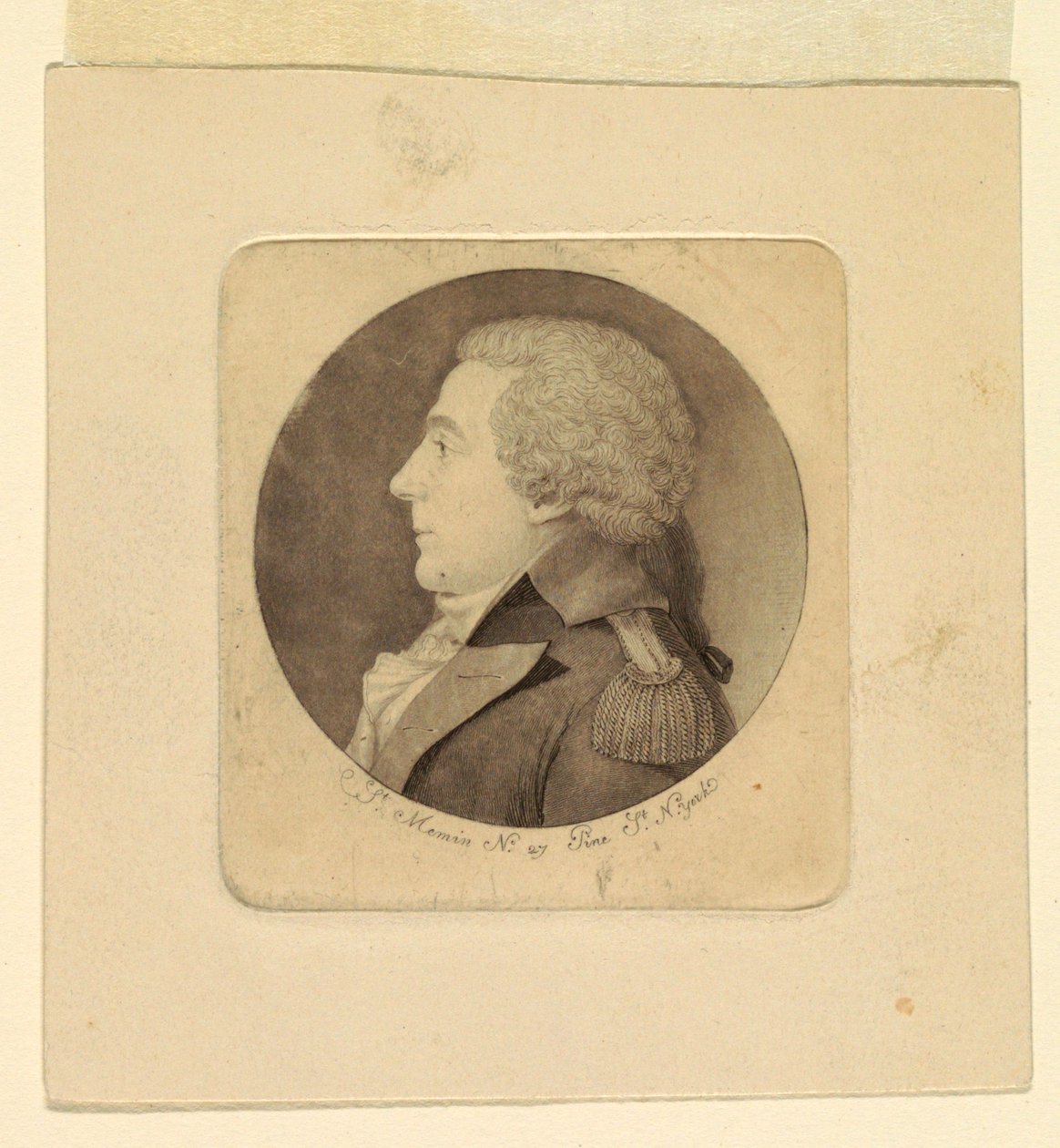 Portrét mladého muže od Charles Balthazar Julien Févret de Saint Mémin