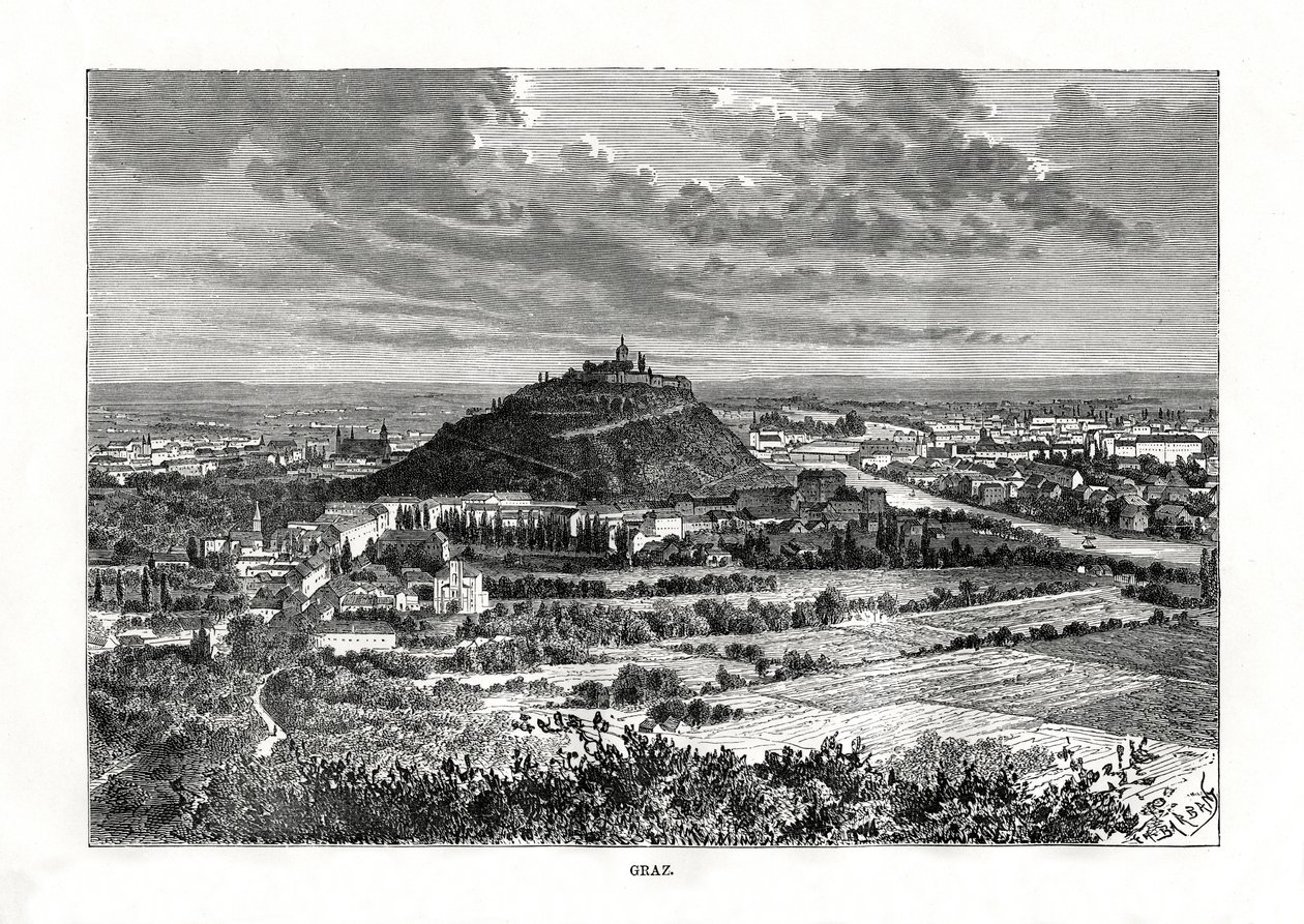 Graz, Rakousko, 1879 od Charles Barbant
